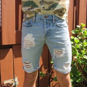 Handcut/Distressed Lucky Legend Denim Short